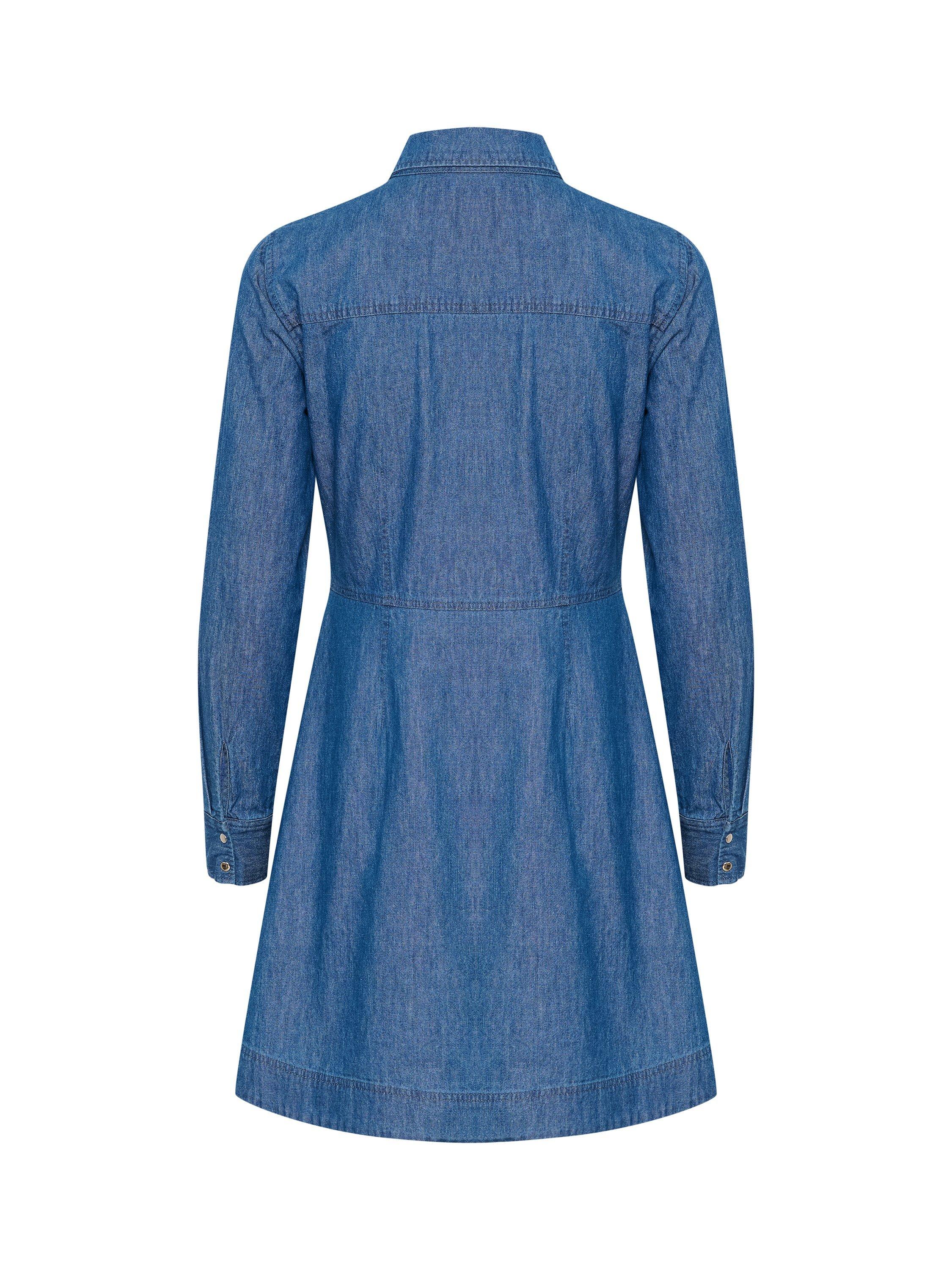 Product image 6 of 6, which shows Part Two Freja Denim Shirt Dress, Medium Blue, 8
