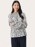 Part Two Florra Organic Cotton Blend Floral Blouse