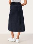 Part Two Frigge A-Line Denim Skirt, Dark Blue