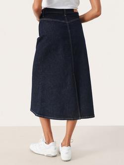 Part Two Frigge A-Line Denim Skirt, Dark Blue - view 2, Dark Denim
