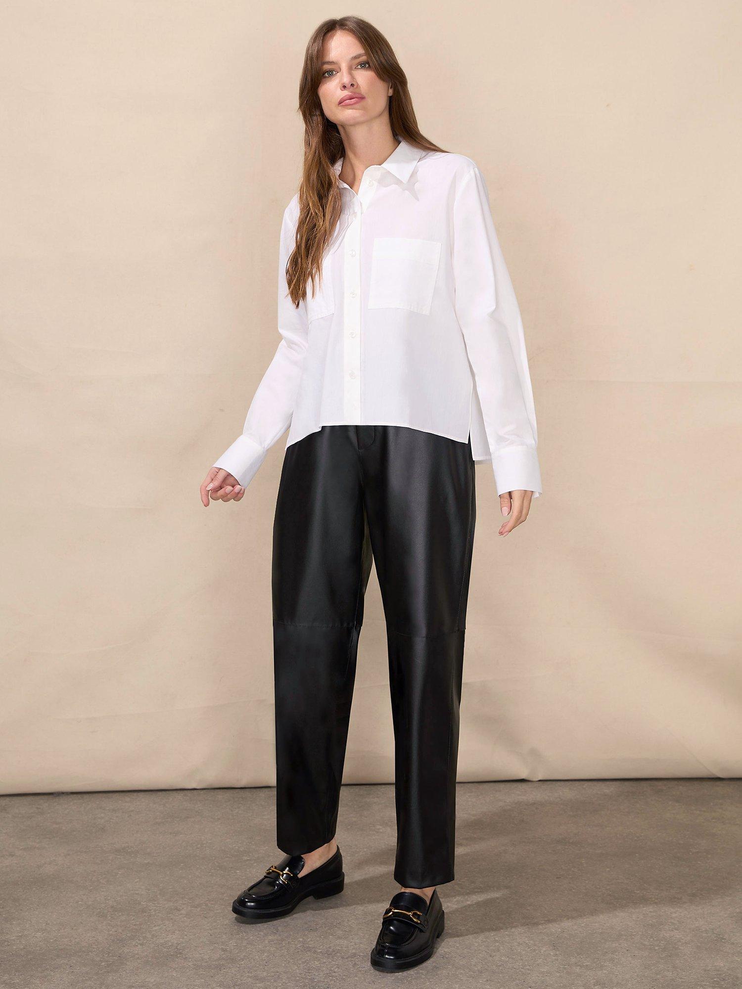 Ro&Zo Cotton Pocket Detail Shirt, White