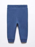 Mango Baby Matt Drawstring Joggers, Navy