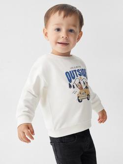 Mango Baby Outside Sweatshirt, Natural White, Natural White