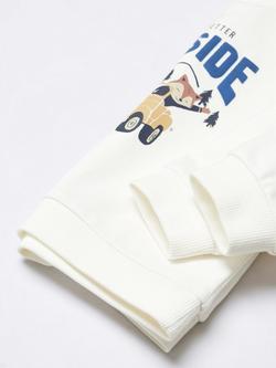 Mango Baby Outside Sweatshirt, Natural White - view 2, Natural White