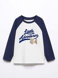 Mango Baby Adventure Long Sleeve T-Shirt, Navy