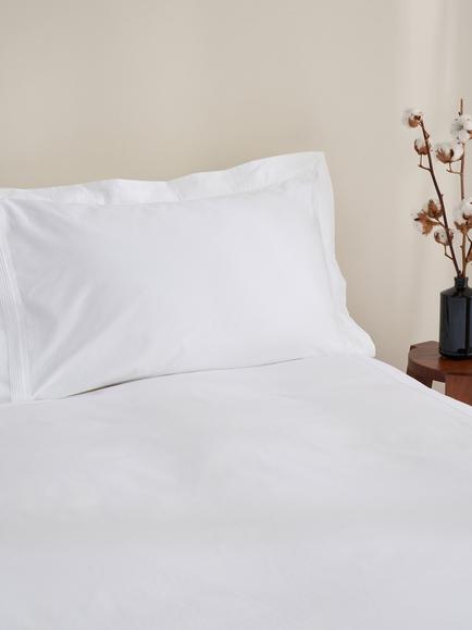 Truly Micro Pleat Bedding, White - view 2, White