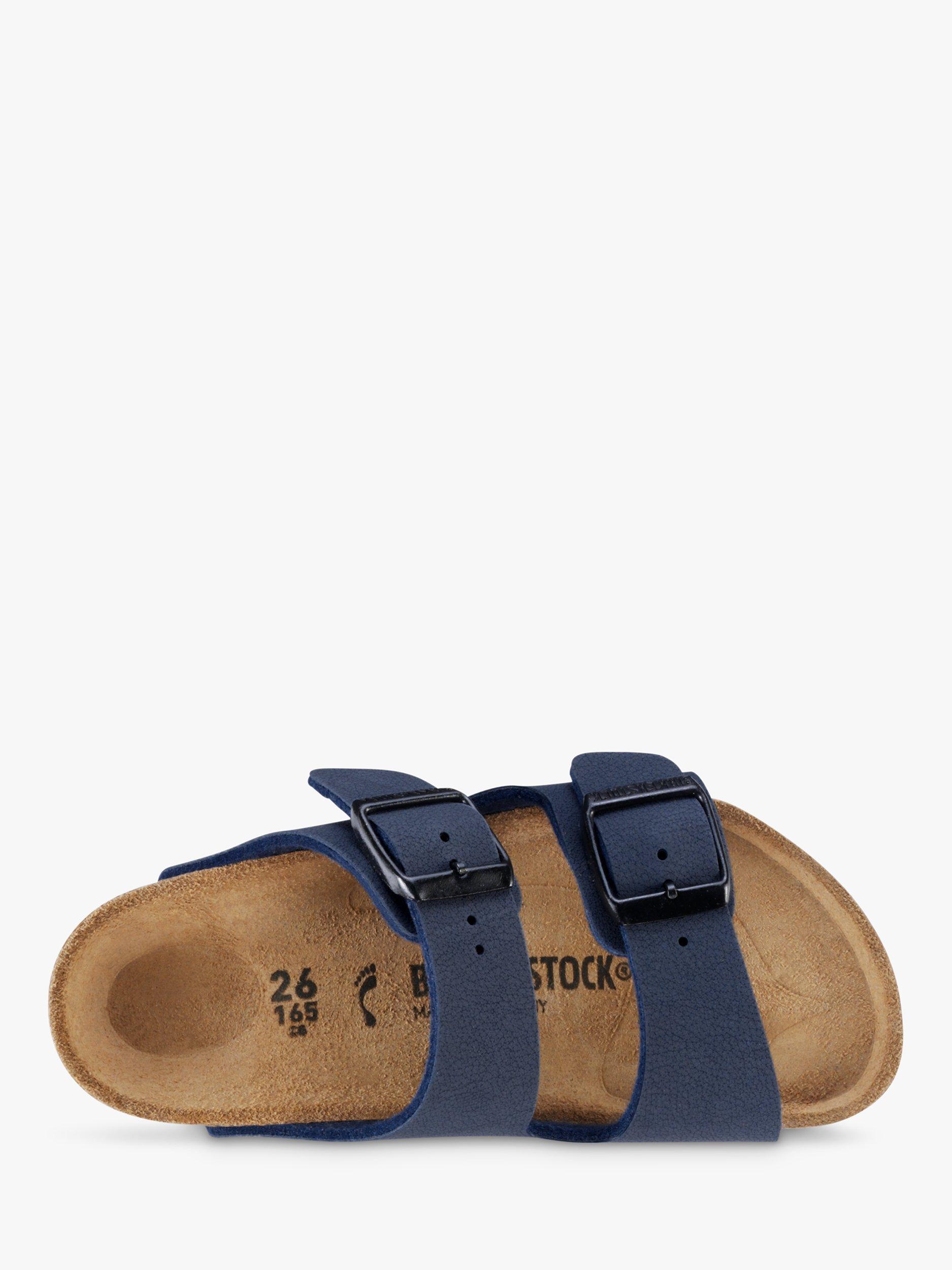 Product image 3 of 3, which shows Birkenstock Kids' Arizona Birko-Flor® Sandals, Navy, EU32