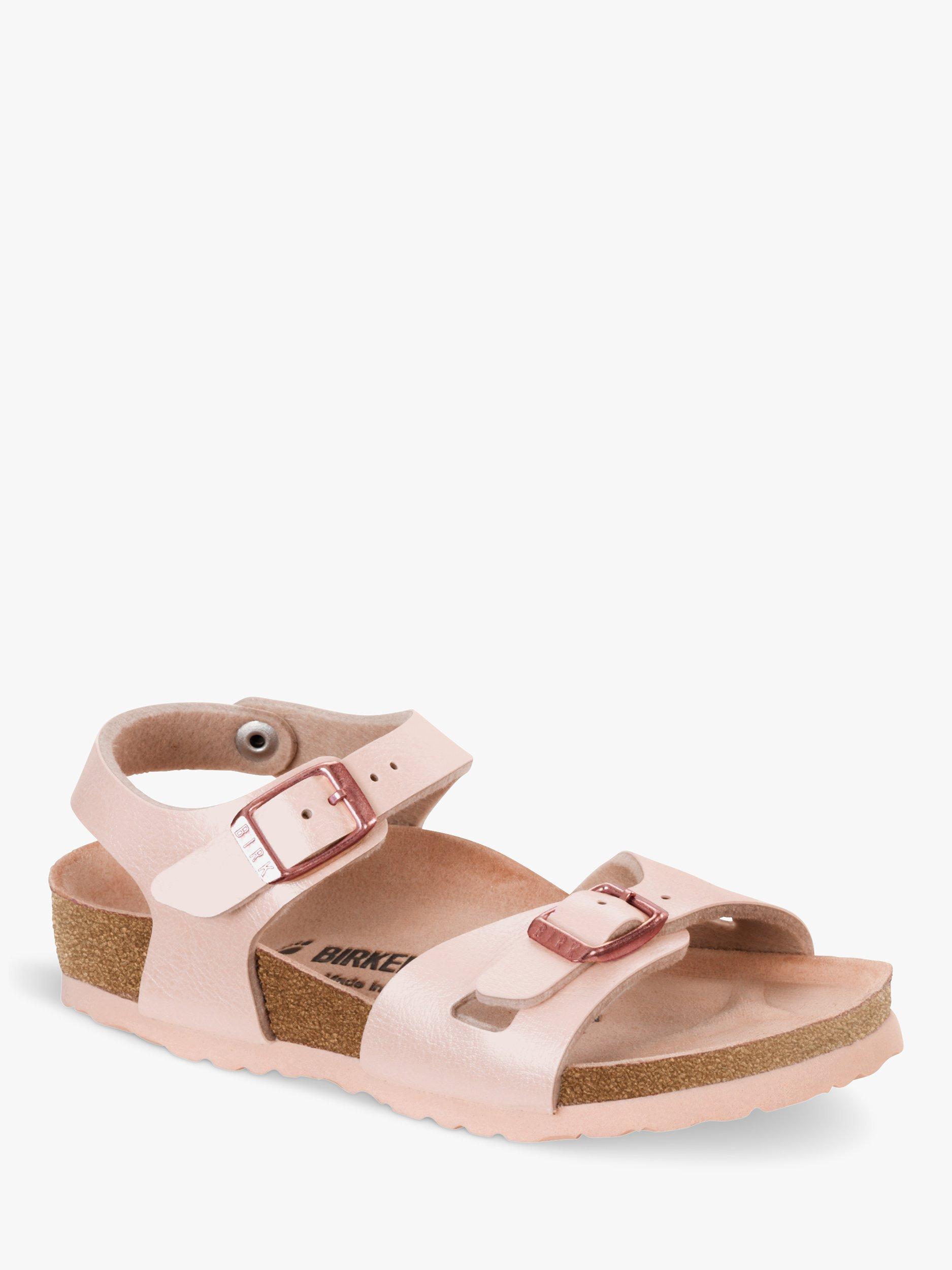 Birkenstock Kids' Rio Sandals, Light Pink