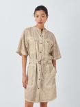 AND/OR Keira Linen Blend Dress, Stone