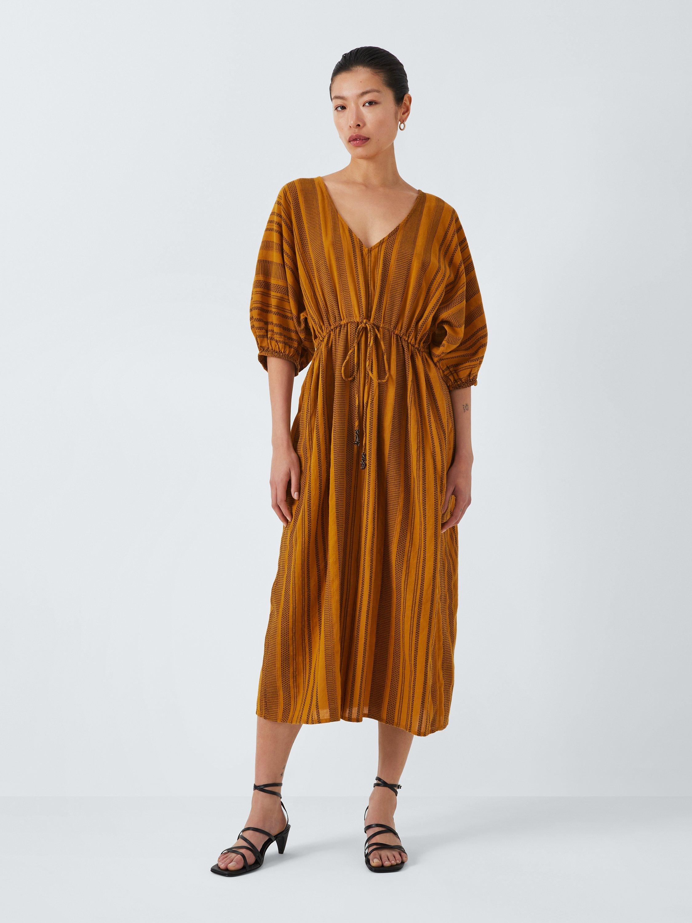 AND/OR Joselyn Jacquard Stripe Dress, Yellow