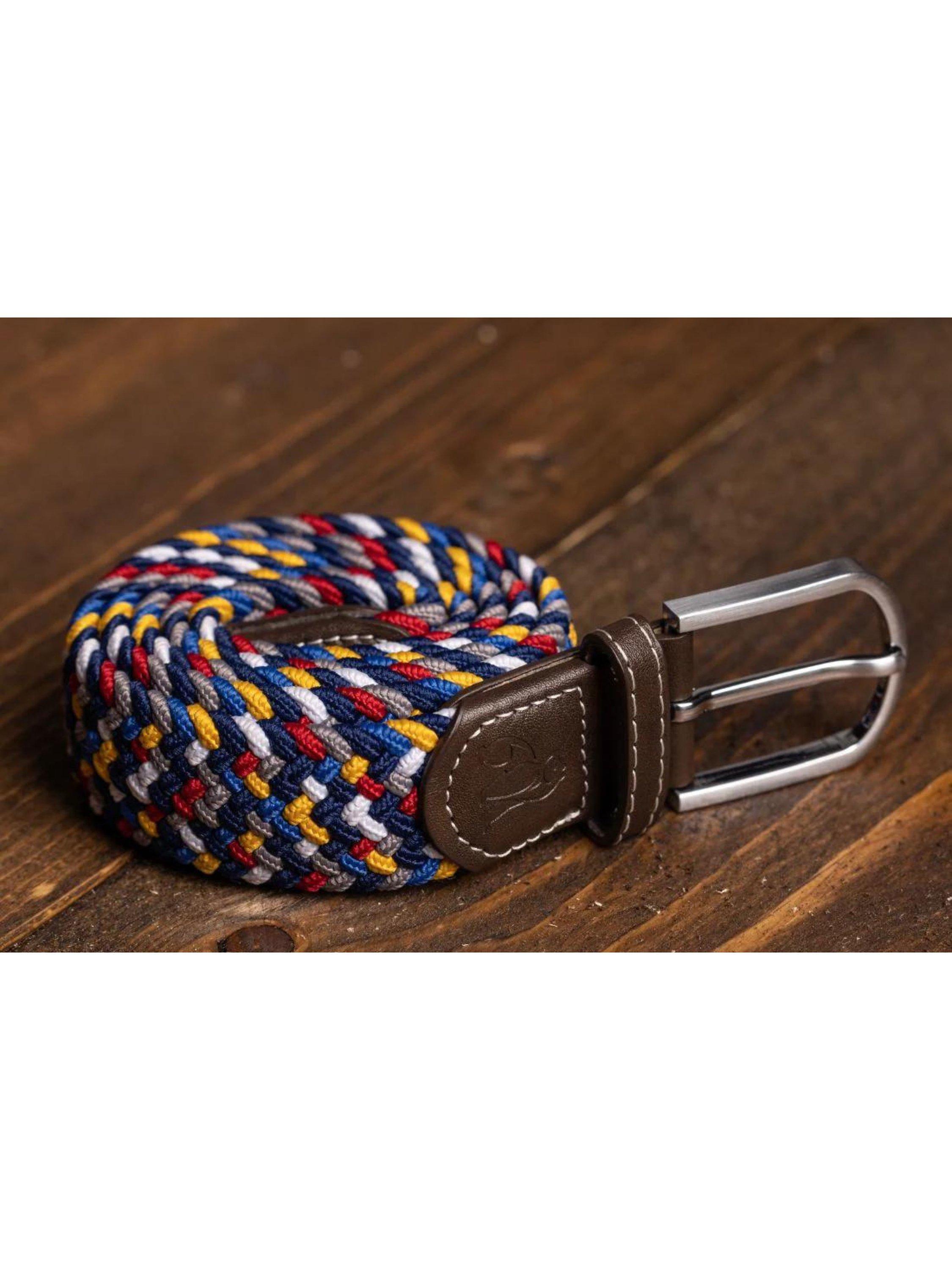Product image 2 of 3, which shows Swole Panda Abstract Recycled Woven Belt, Multi, L