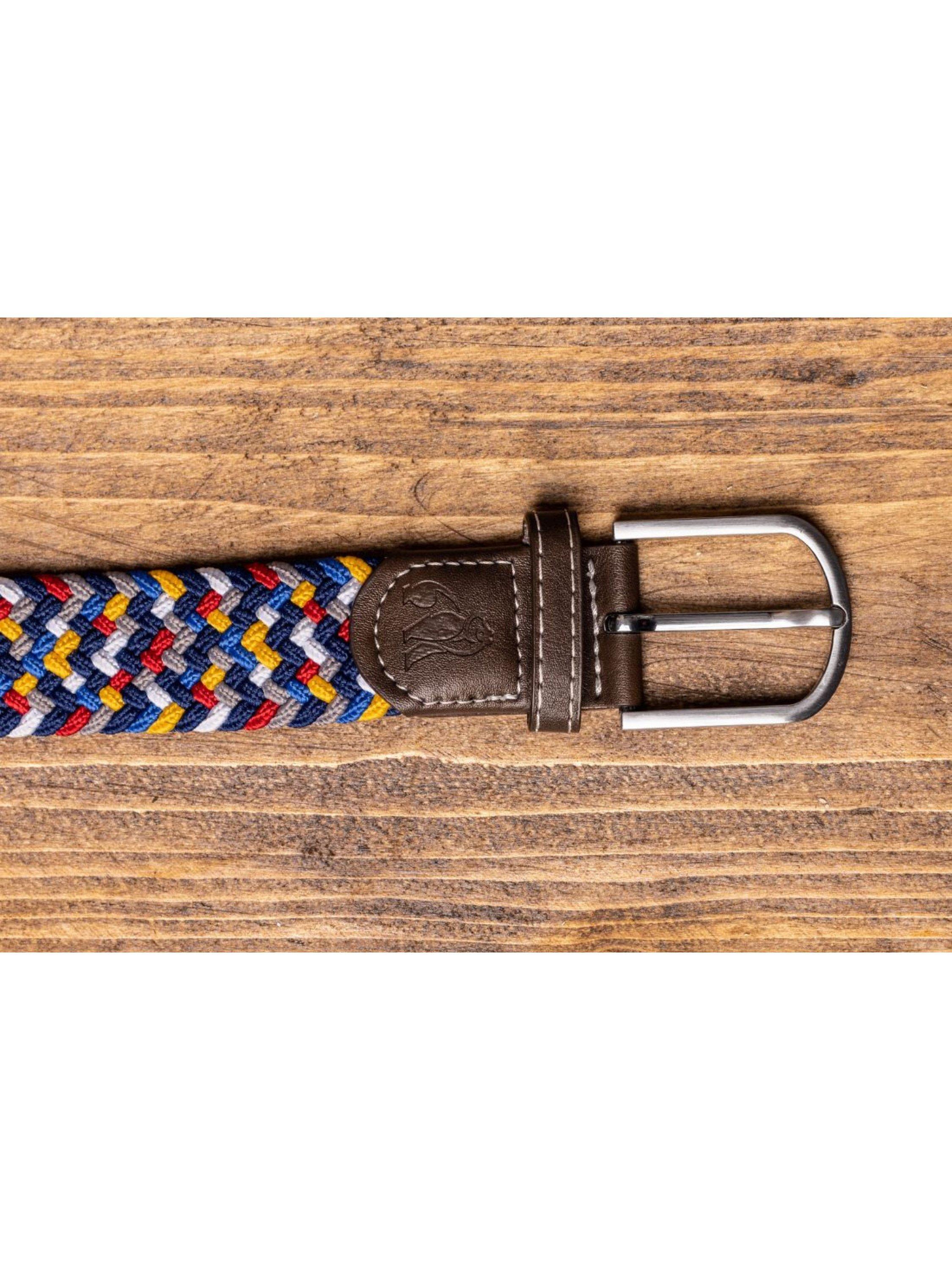 Product image 3 of 3, which shows Swole Panda Abstract Recycled Woven Belt, Multi, L