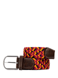 Swole Panda Abstract Recycled Woven Belt, Orange/Yellow