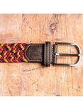Swole Panda Abstract Recycled Woven Belt, Orange/Yellow