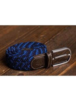 Swole Panda Abstract Recycled Woven Belt - view 2, Navy/Royal Blue
