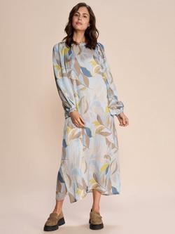 MOS MOSH Rosaleen Loose Midi Dress, Blue/Multi - view 2, Cashmere Blue