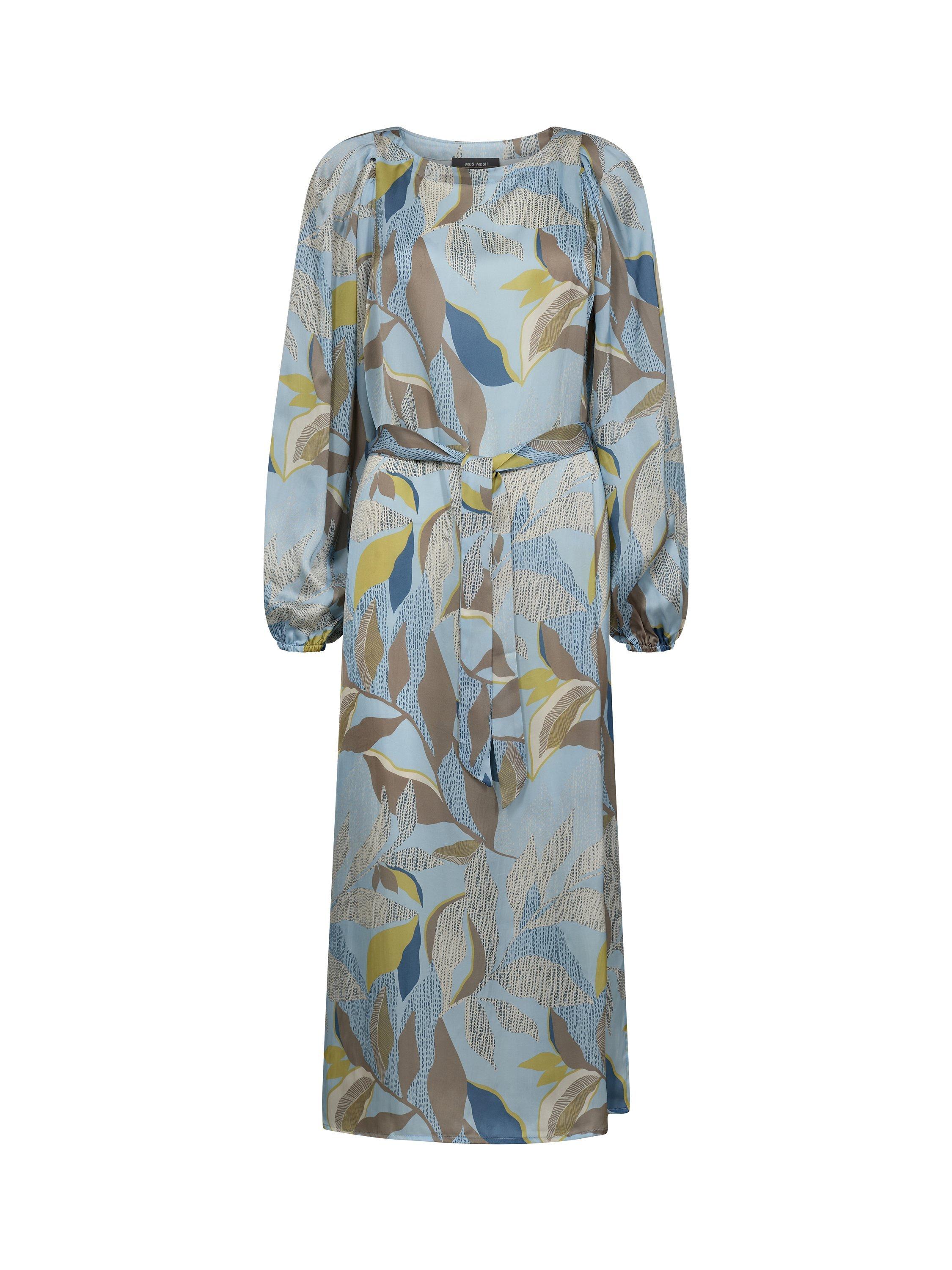 Product image 4 of 5, which shows MOS MOSH Rosaleen Loose Midi Dress, Blue/Multi, XS