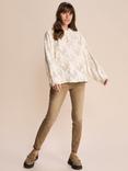 MOS MOSH Novia Broderie Anglaise Blouse, Sea Salt