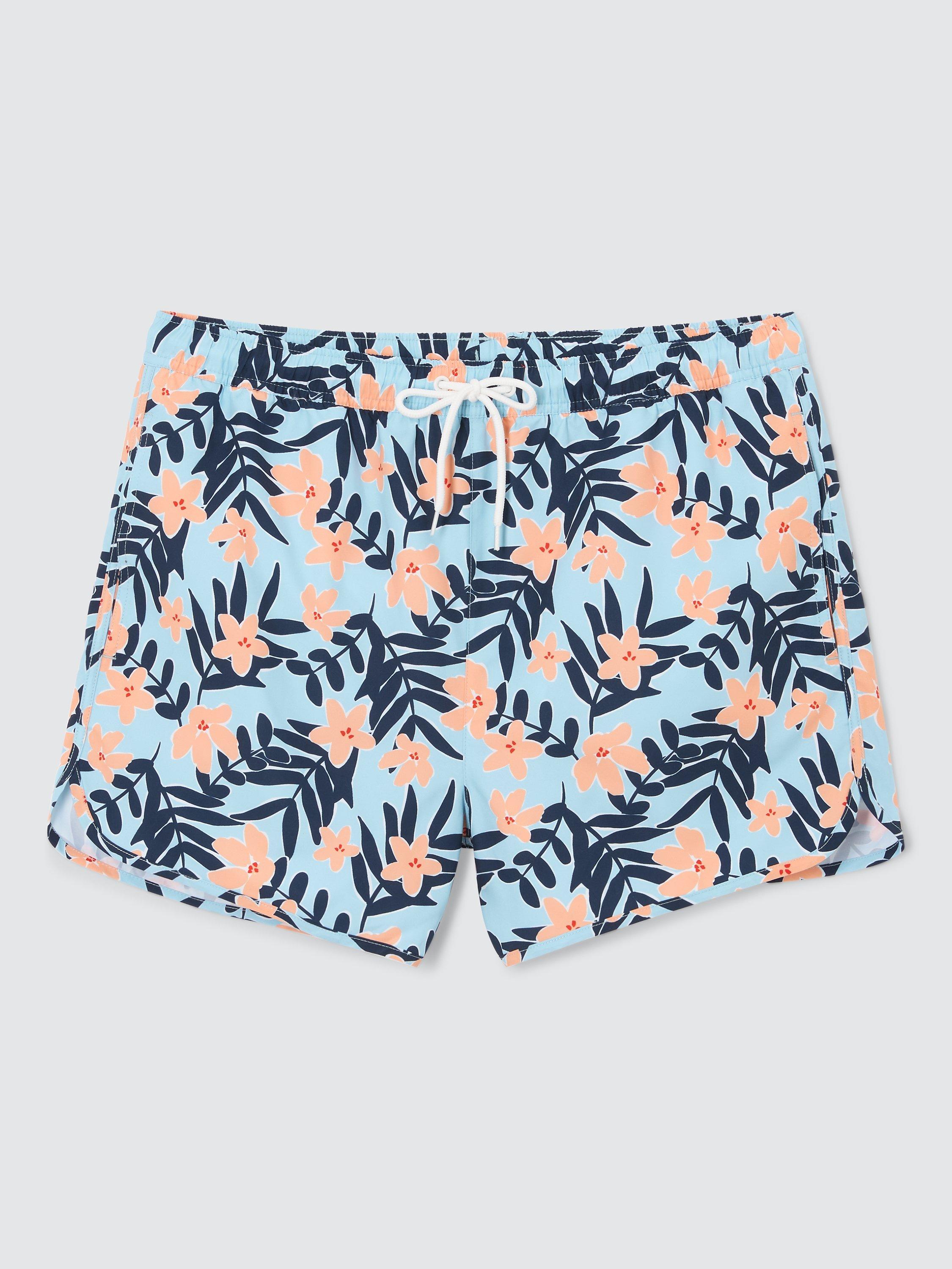 John Lewis ANYDAY Floral Swim Shorts, Blue/Multi