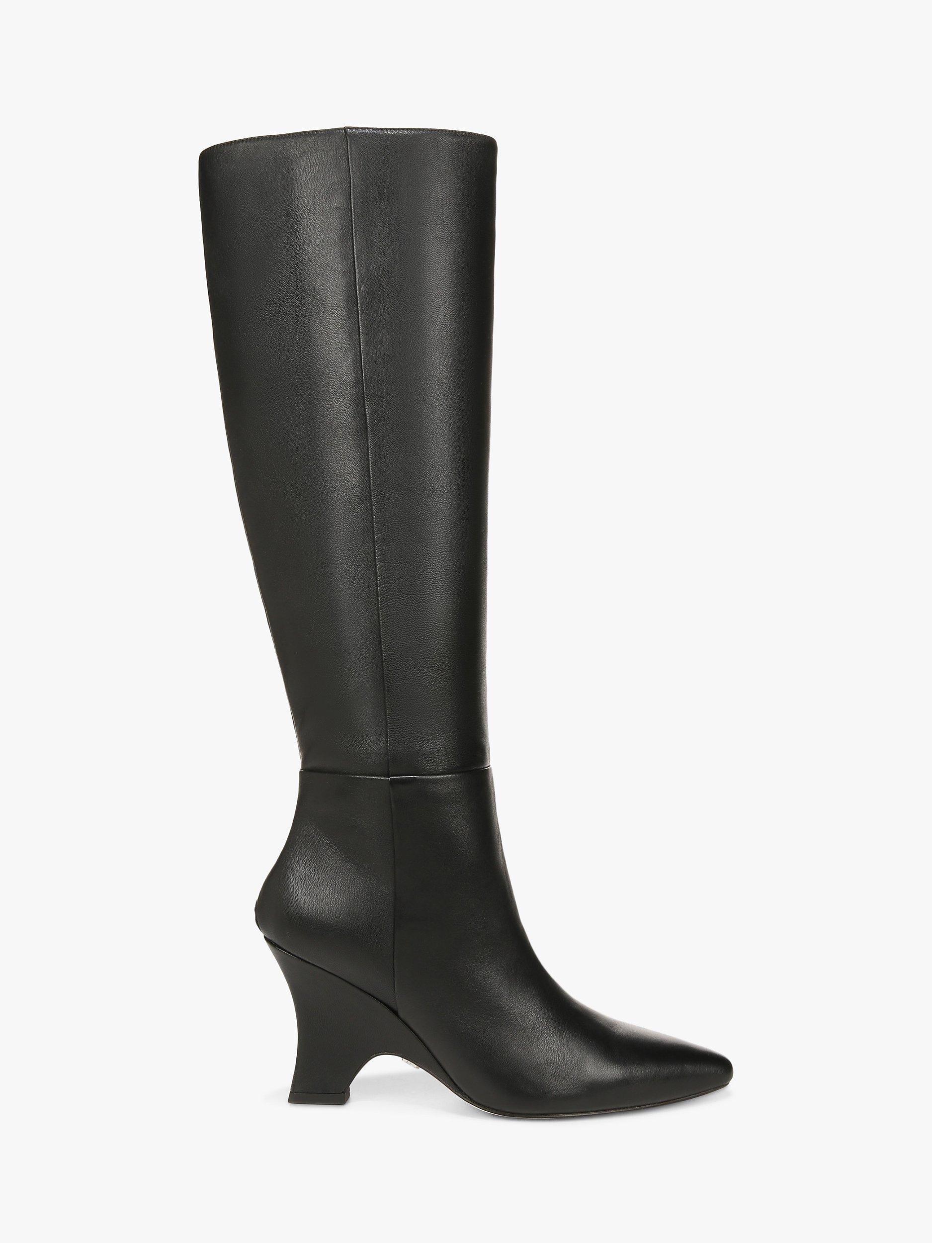 Sam Edelman Vance Knee High Leather Boots Black