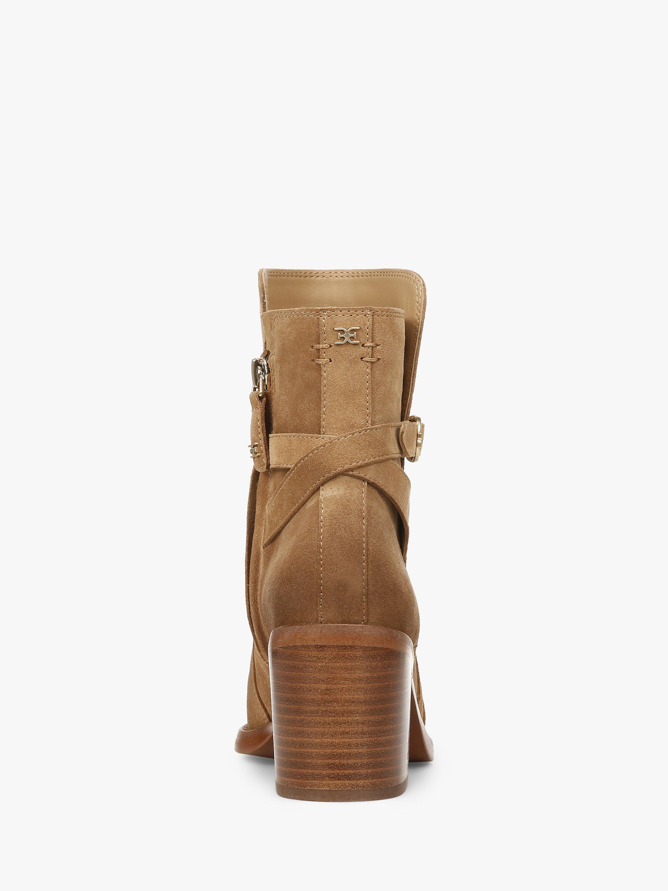 Product image 4 of 6, which shows Sam Edelman Simona Leather Ankle Boots, Golden Caramel, 5