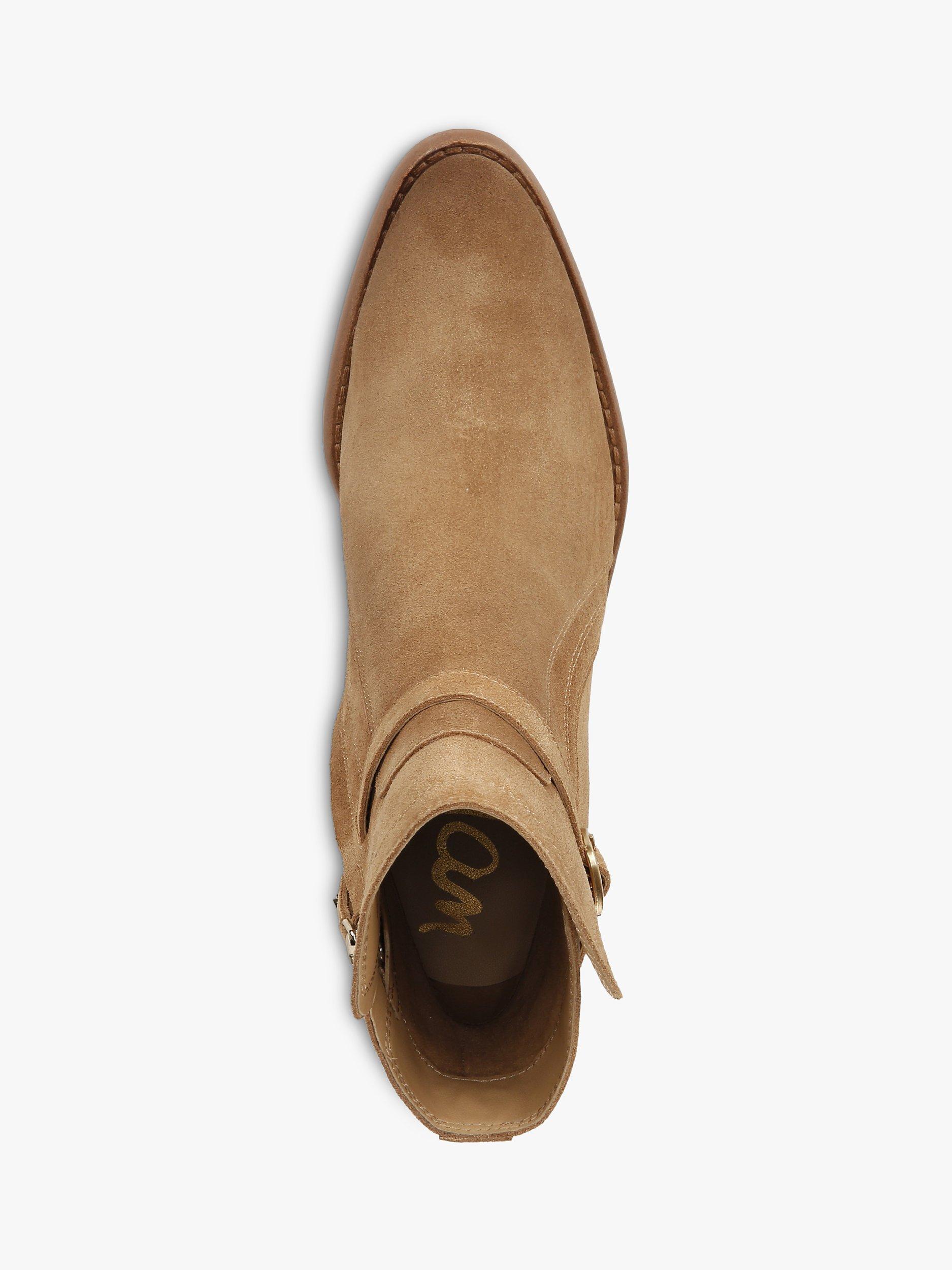 Product image 5 of 6, which shows Sam Edelman Simona Leather Ankle Boots, Golden Caramel, 5