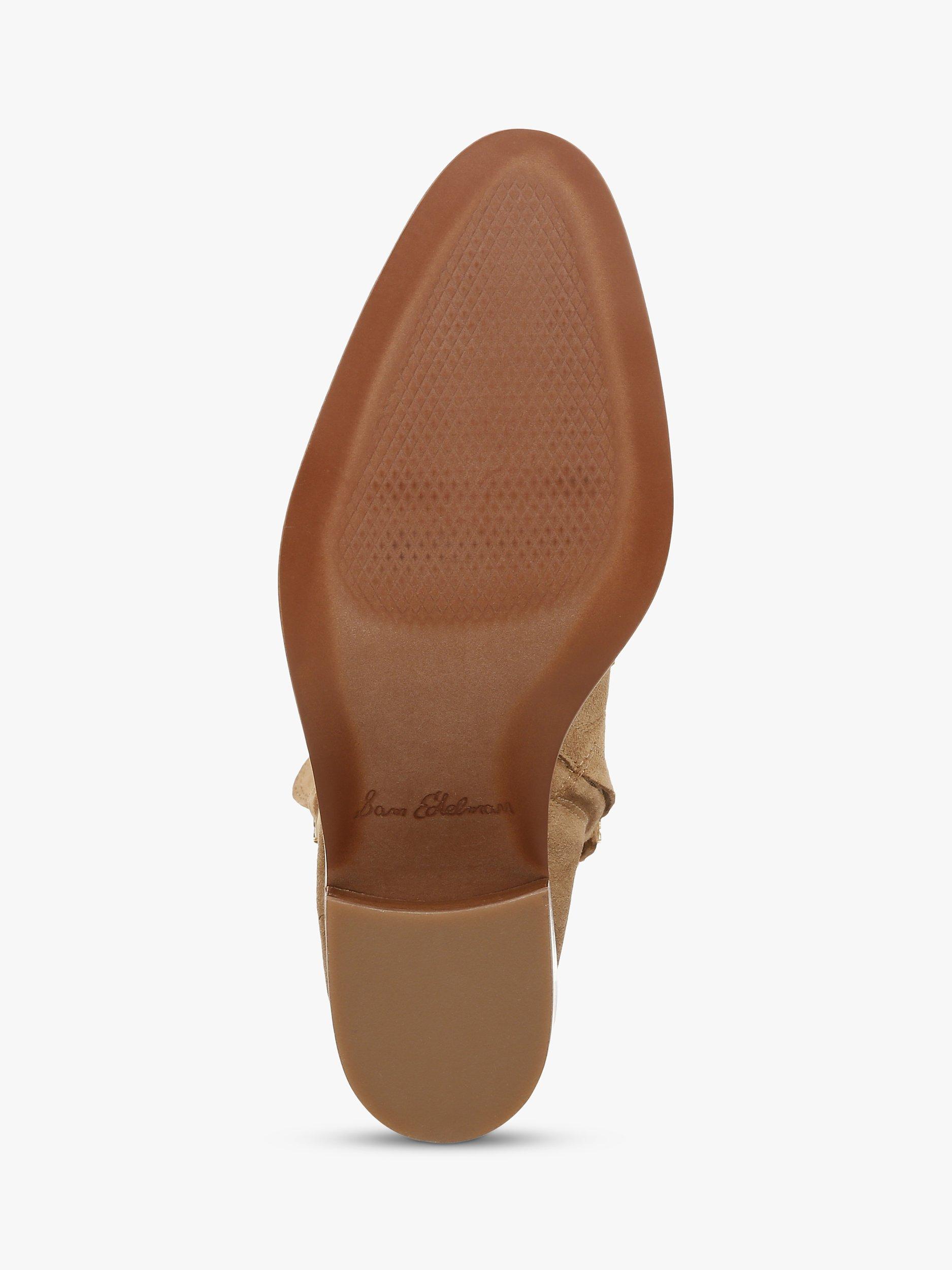 Product image 6 of 6, which shows Sam Edelman Simona Leather Ankle Boots, Golden Caramel, 5