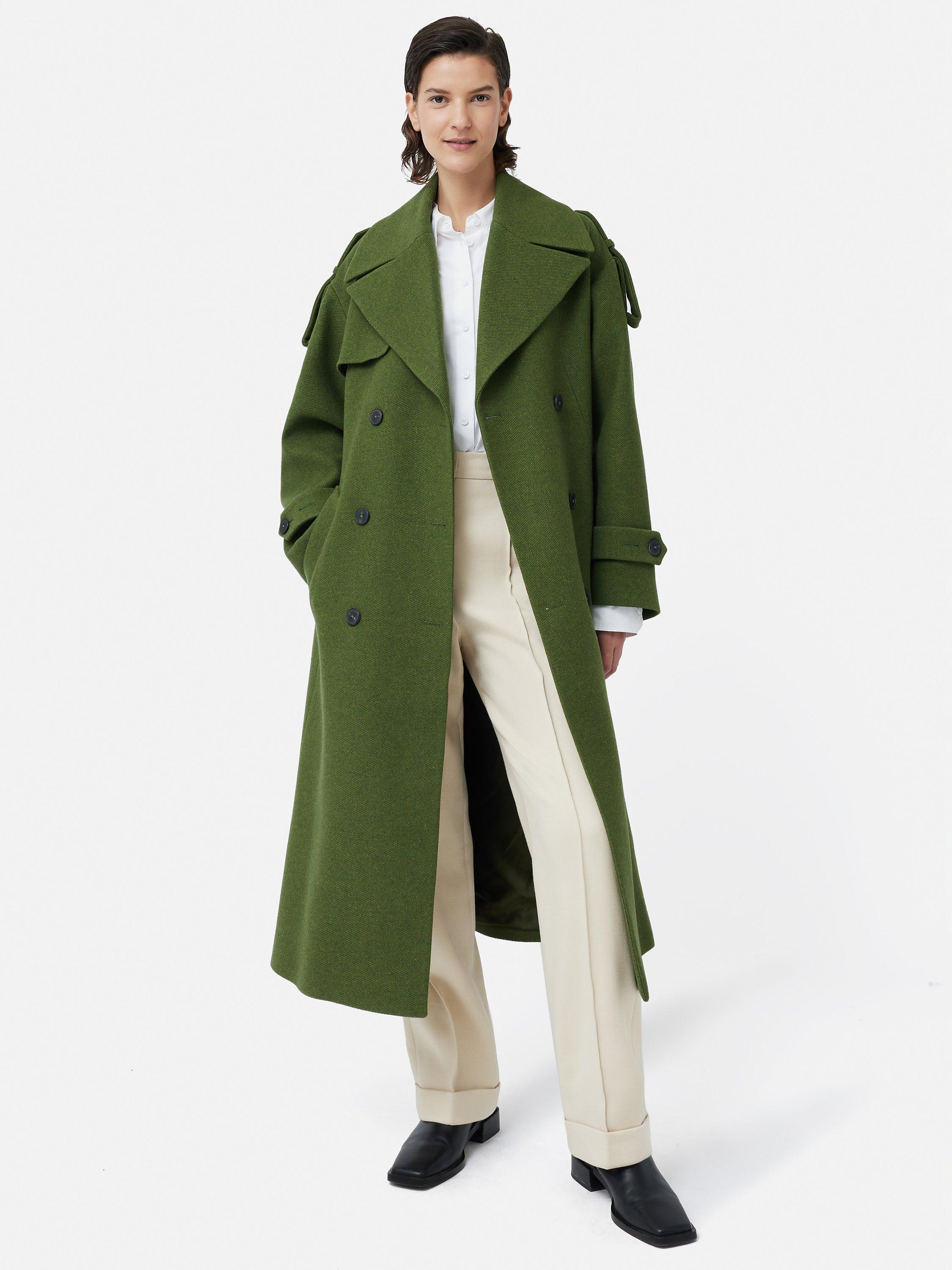 Jigsaw Nelson Italian Twill Wool Blend Trench Coat