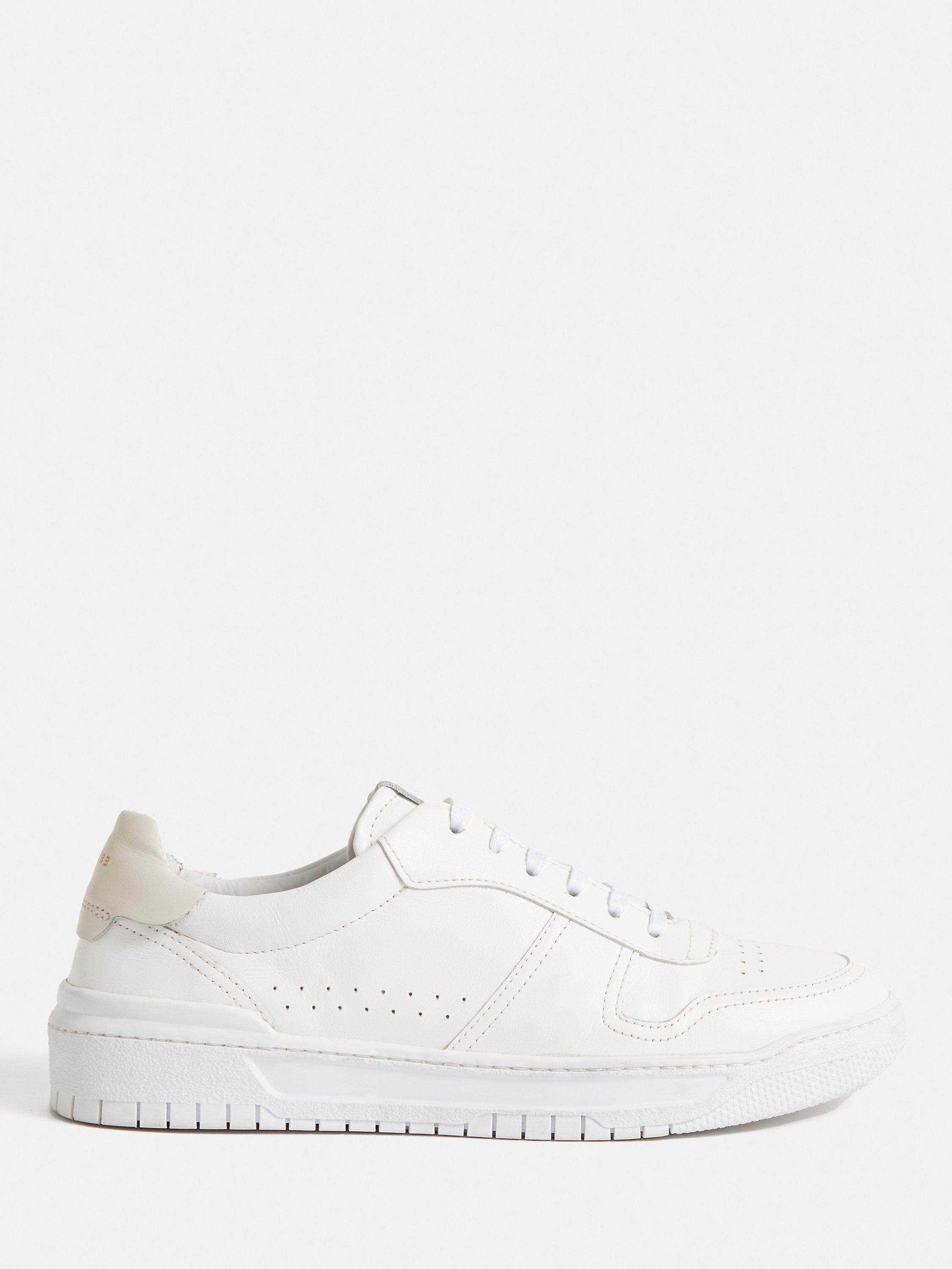 Jigsaw Belgrave Classic Trainers, White/Multi