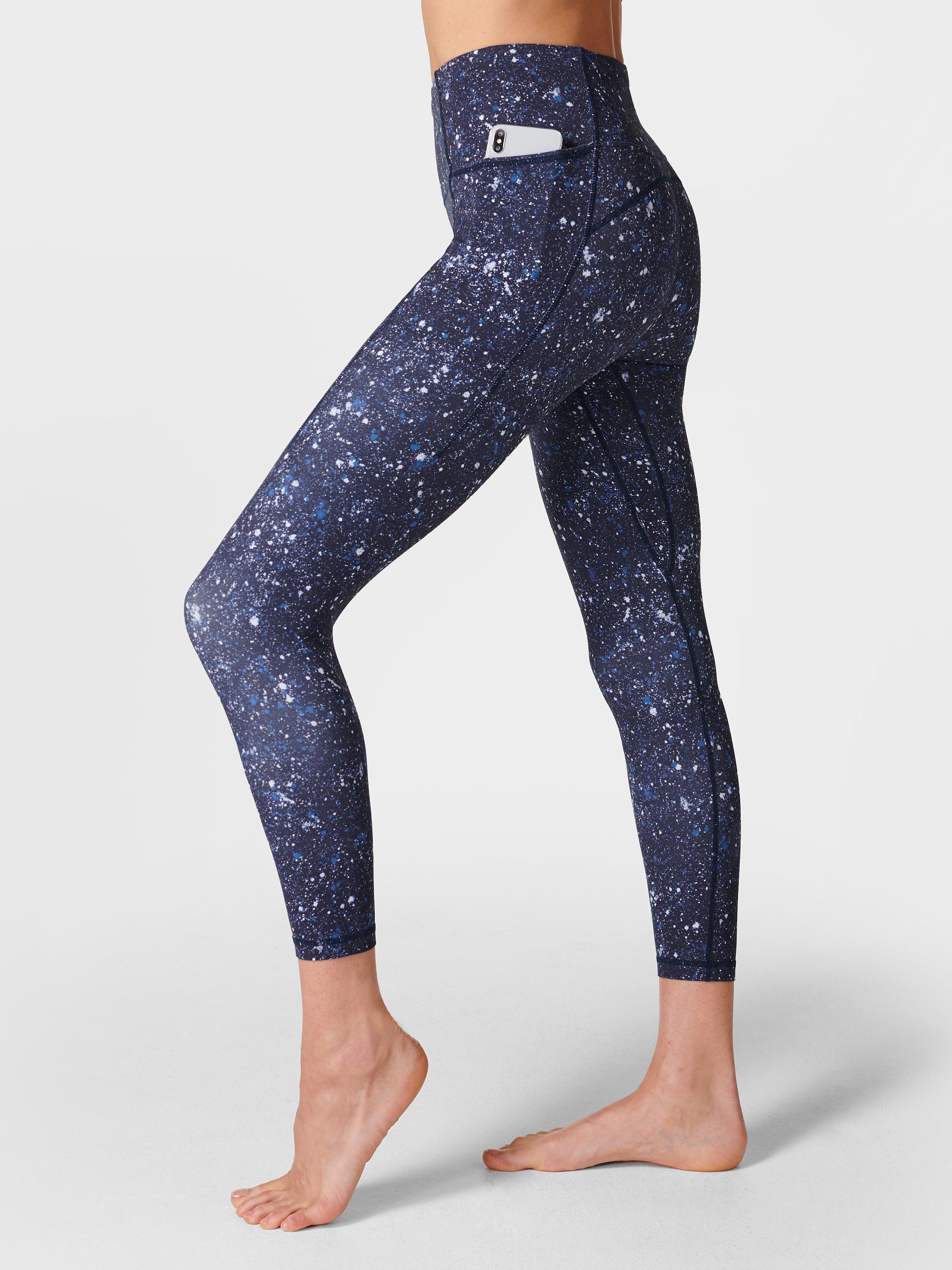 Sweaty Betty Super Soft 7 8 Yoga Leggings Blue Multi Speckle XXS