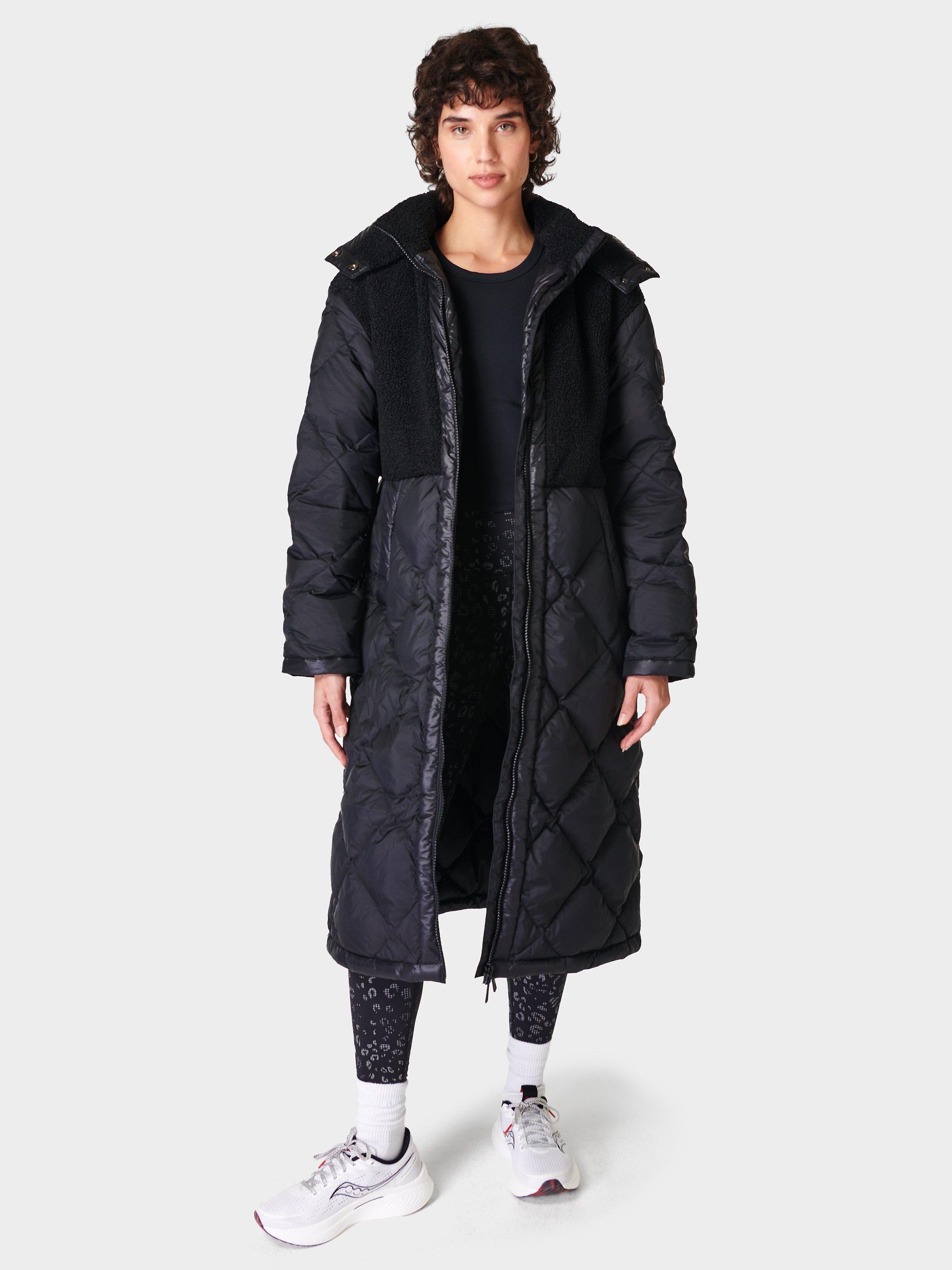 Black coat longline best sale