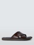 John Lewis Leather Cross Strap Sandals