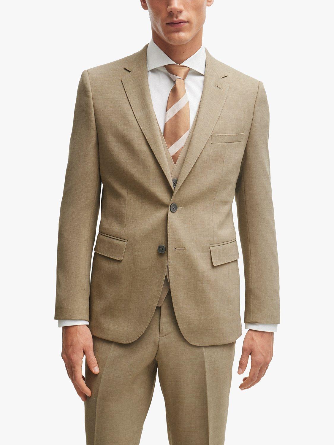 HUGO BOSS Jasper Wool Blend Suit Jacket, Medium Beige