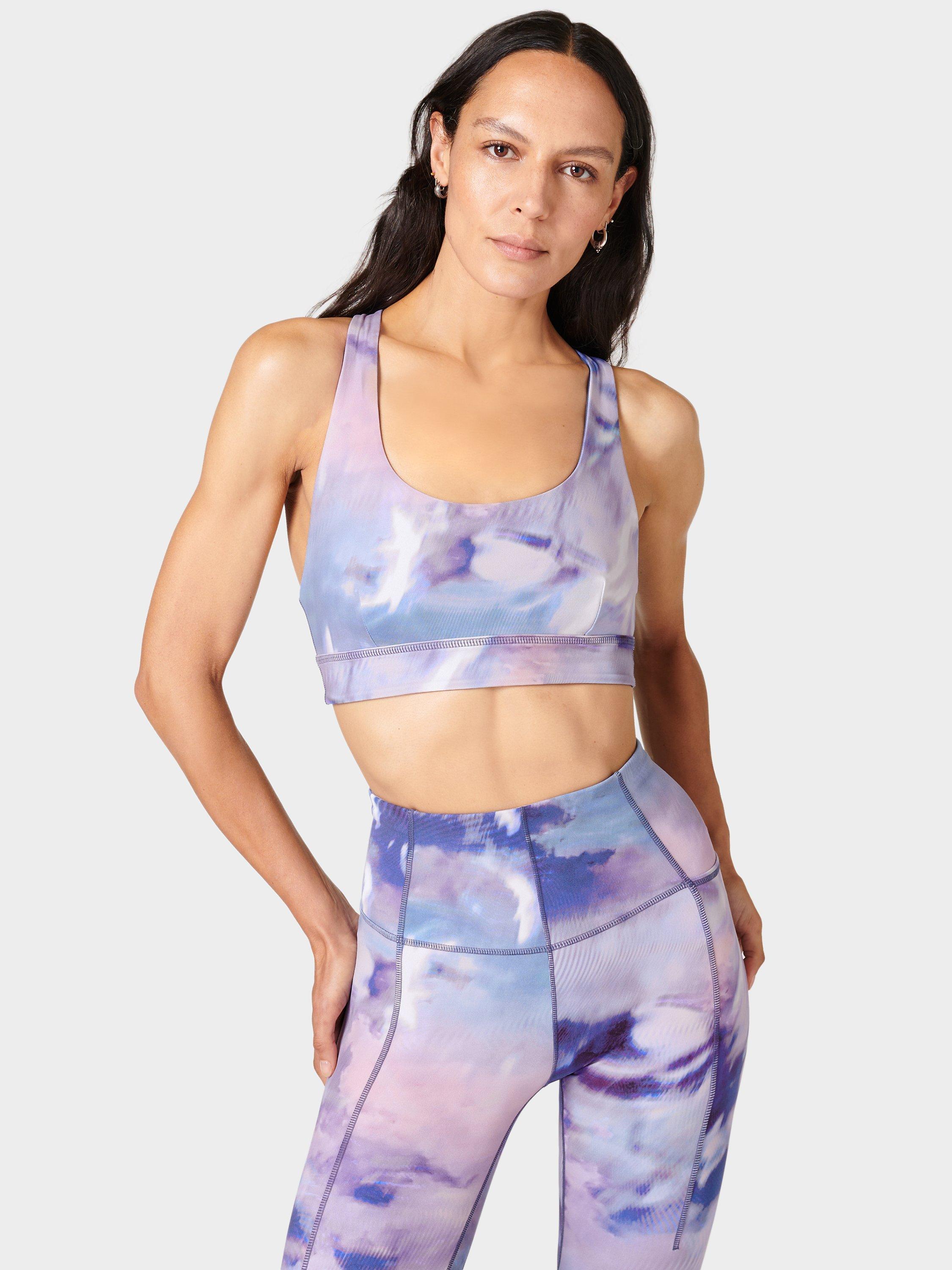 Sweaty Betty Super Soft Reversible Sports Bra, Purple Mystical