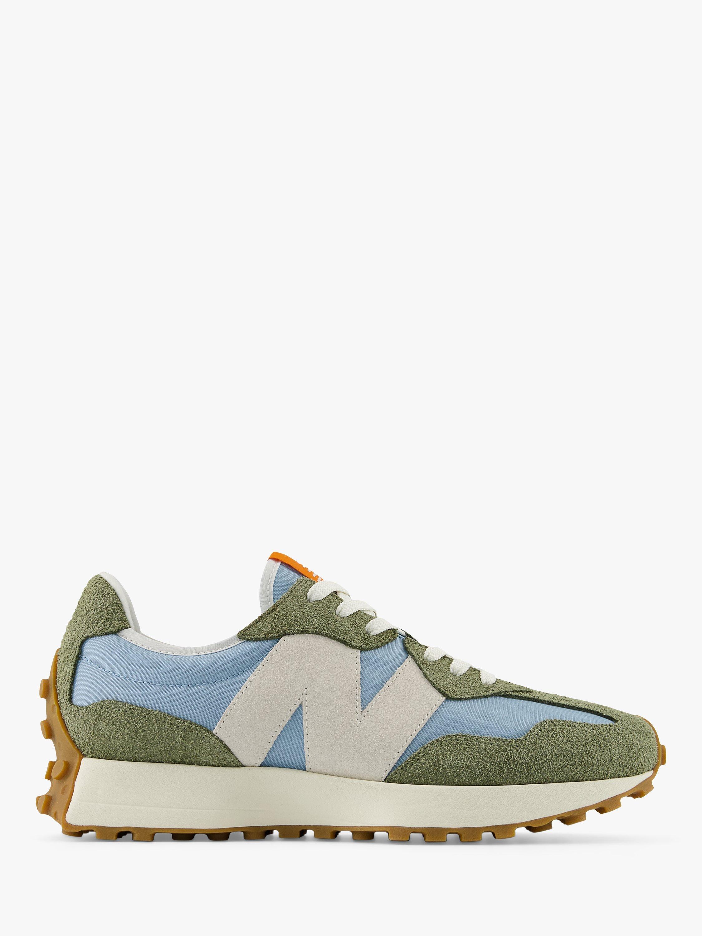 New Balance 327 Suede Mesh Trainers Dark Olivine Blue