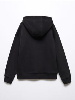 Mango Kids' Batman Print Hoodie, Black - view 2, Black