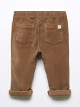 Mango Kids' Moritz Corduroy Trousers, Medium Brown
