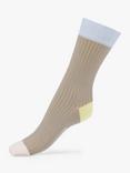 Dear Denier Celine Contrast Rib Knit Socks