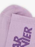 Dear Denier Annette Ribbed Ankle Socks, Lilac