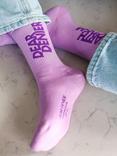 Dear Denier Annette Ribbed Ankle Socks, Lilac