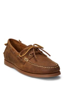 Polo Ralph Lauren Merton Deep Saddle Boat Shoes, Tan - view 2, Tan