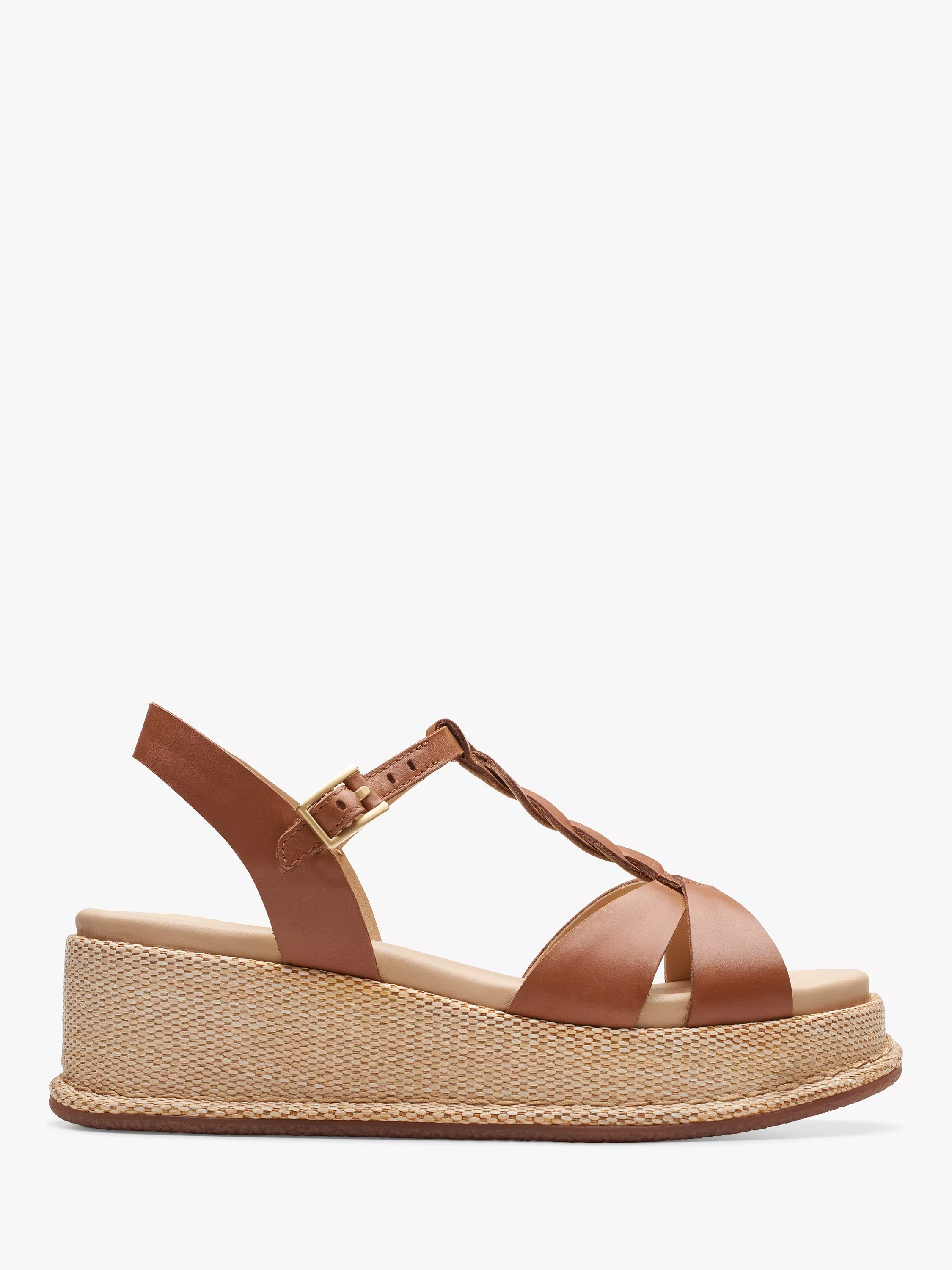 Women s Sandals Wedge Heel Brown John Lewis Partners