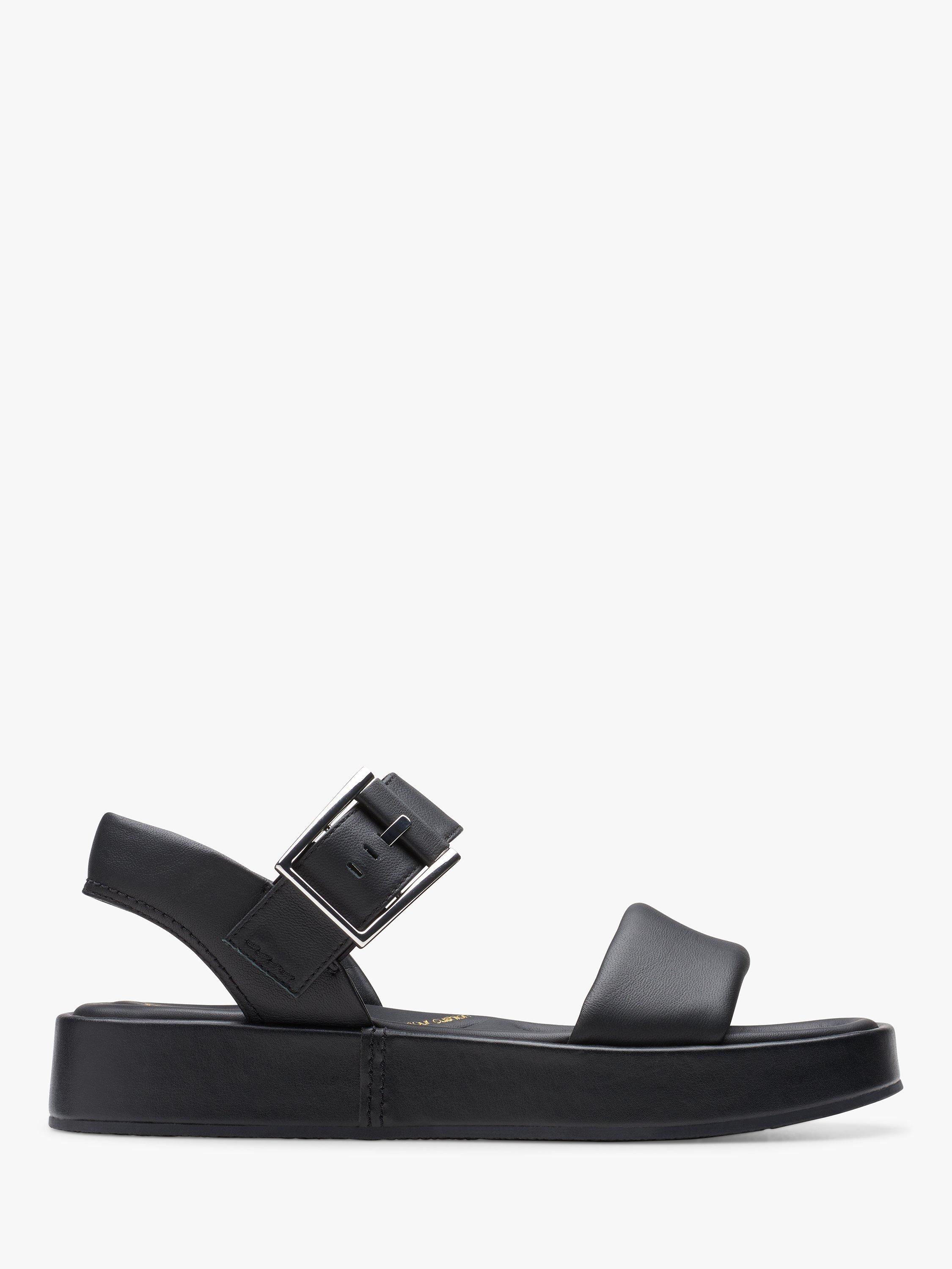 Leather clarks ladies sandals best sale