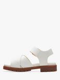 Clarks Orinocco Leather Cross Strap Sandals, Off White