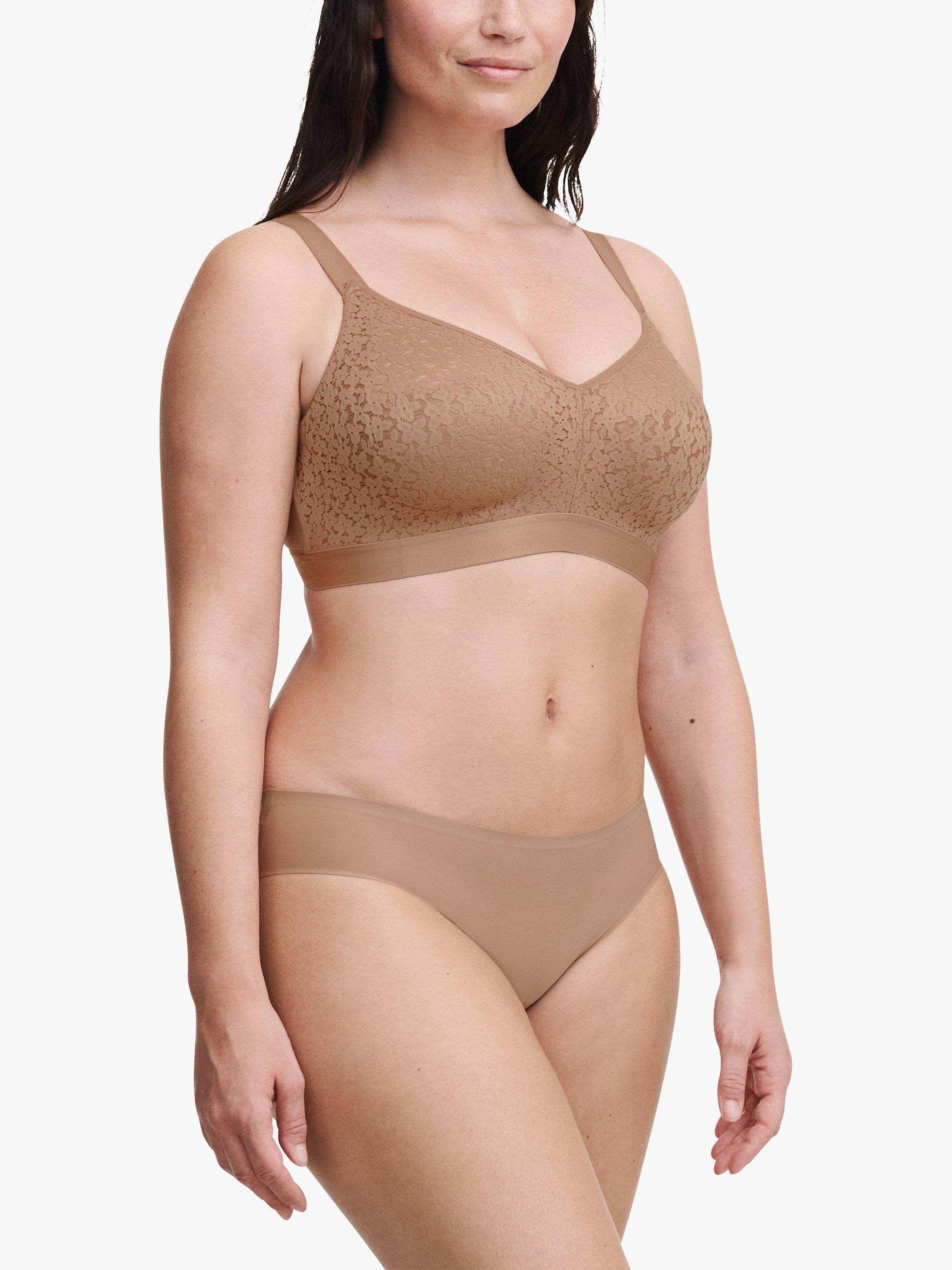 Chantelle Norah Comfort Non-Wired Support Bra, Coffee Latte, 32D