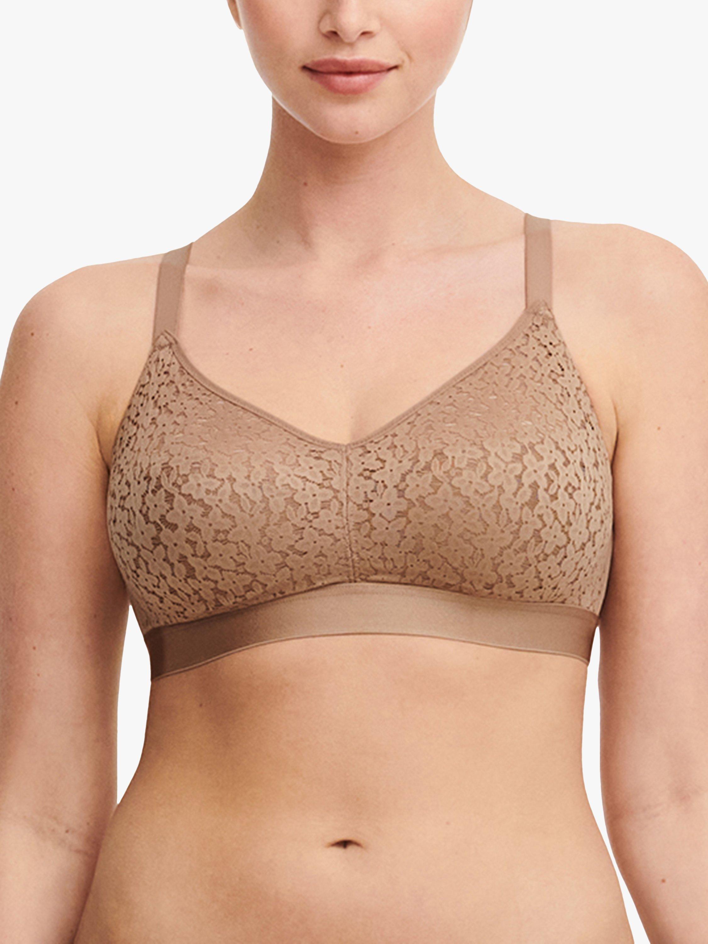 Chantelle Norah Comfort Non-Wired Support Bra, Coffee Latte, 32D