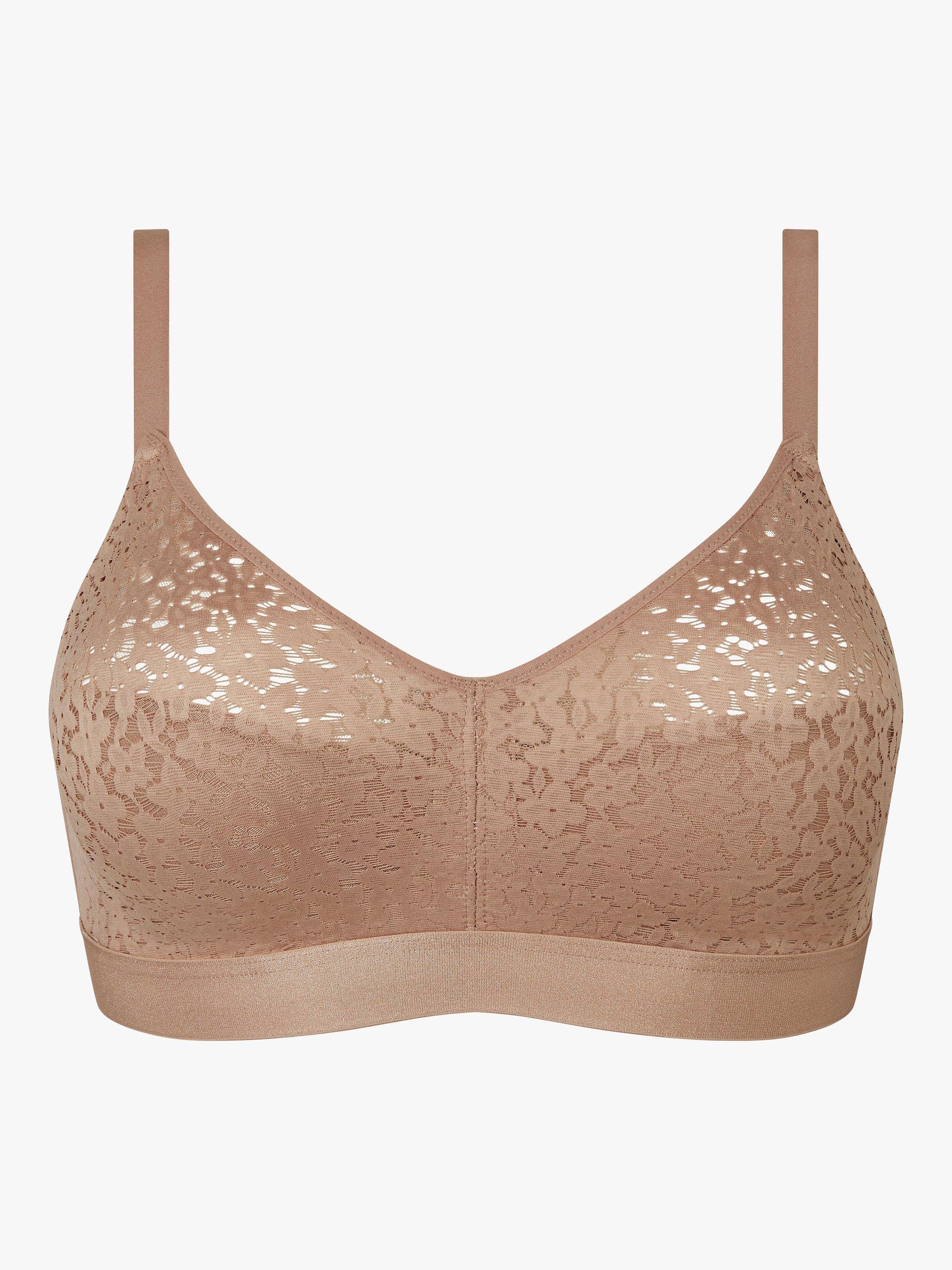 Chantelle Norah Comfort Non-Wired Support Bra, Coffee Latte, 32D