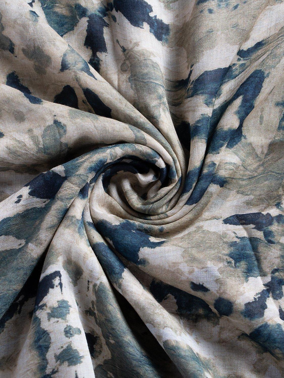 Product image 2 of 2, which shows Aab Tie Dye Print Hijab, Green/Multi, One Size