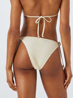 AND/OR Crochet Tie Side Bikini Bottoms, Ivory - view 2, Ivory