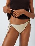 AND/OR Crochet Tie Side Bikini Bottoms, Ivory